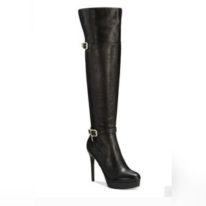 Thalia Sodi Black Over-the-Knee High Heel Boots